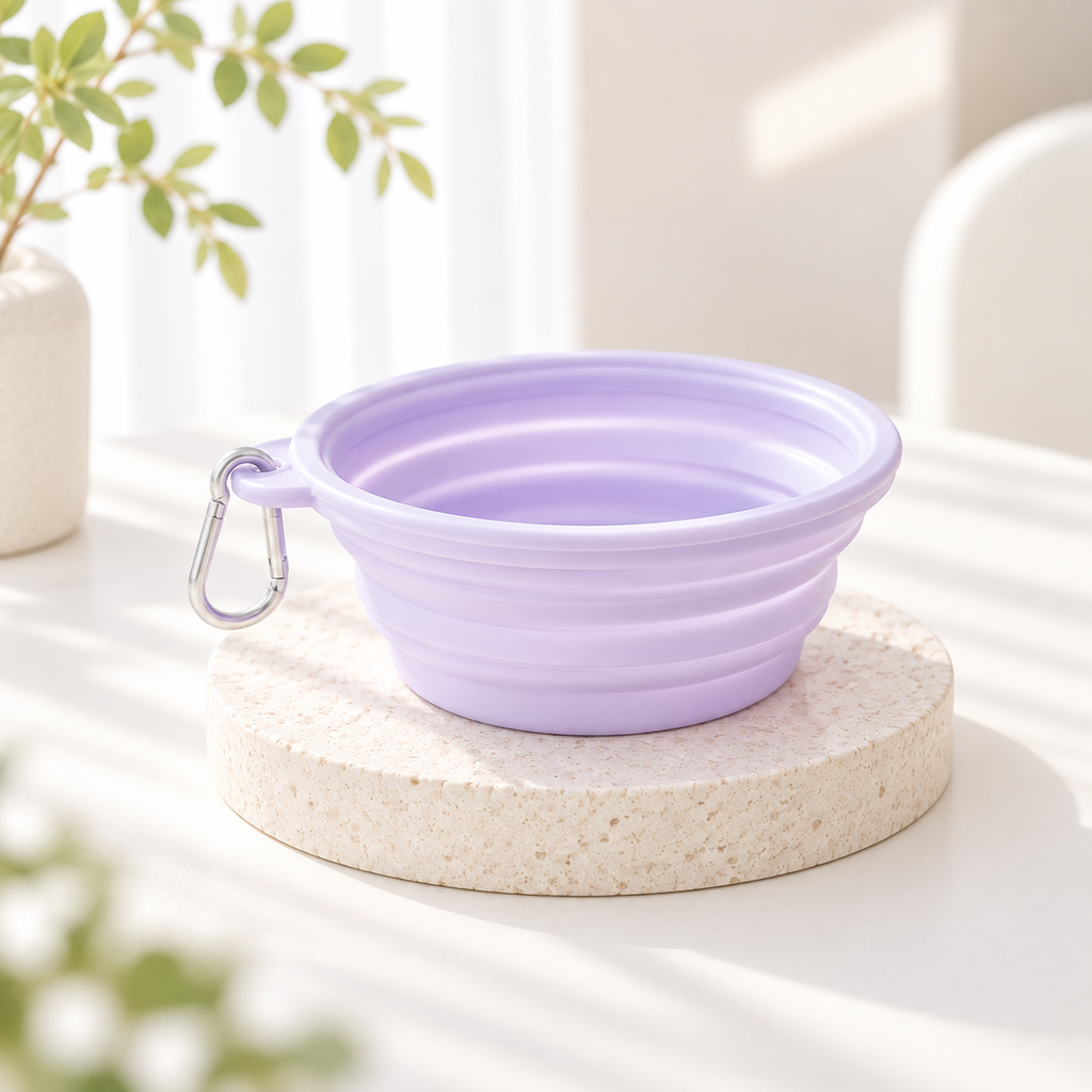 Gamelle pliable pour eau et repas du chat