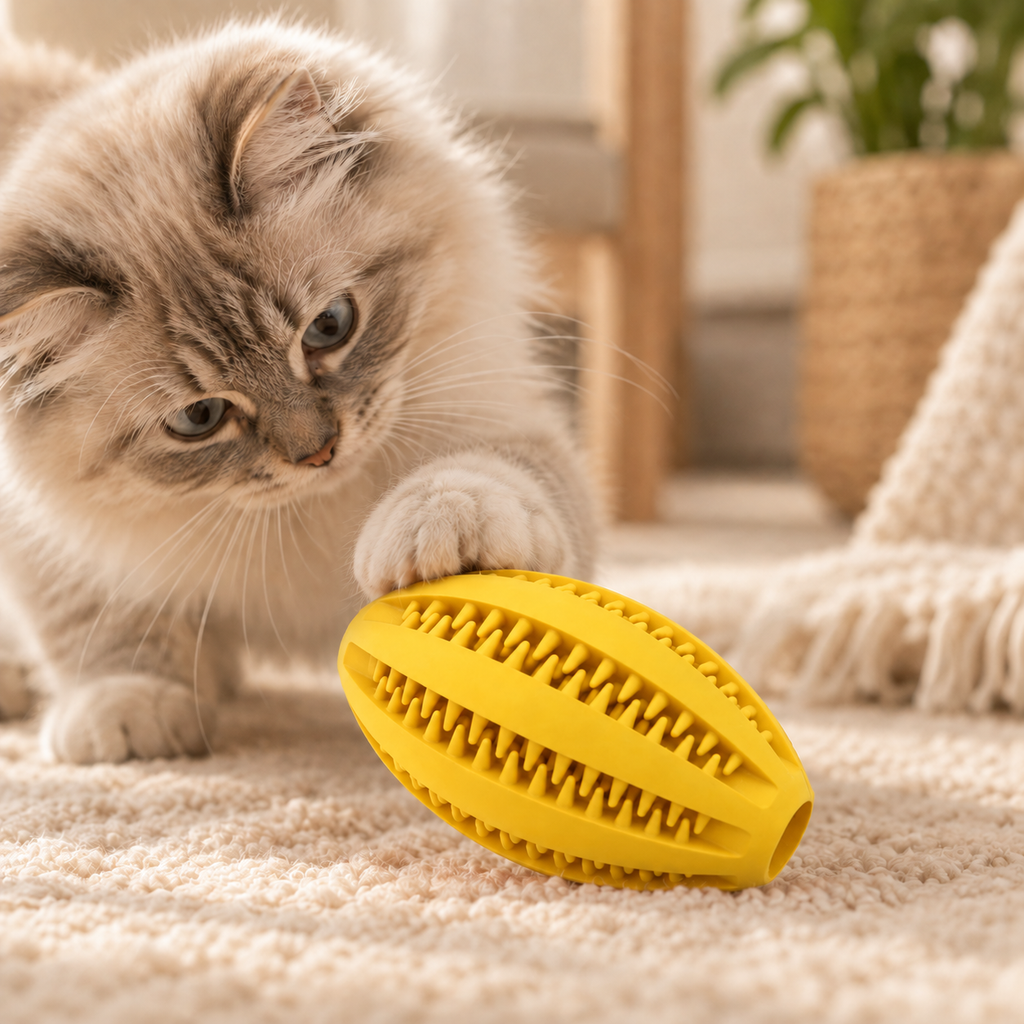 Jouet pour chat à remplir de friandises - détail