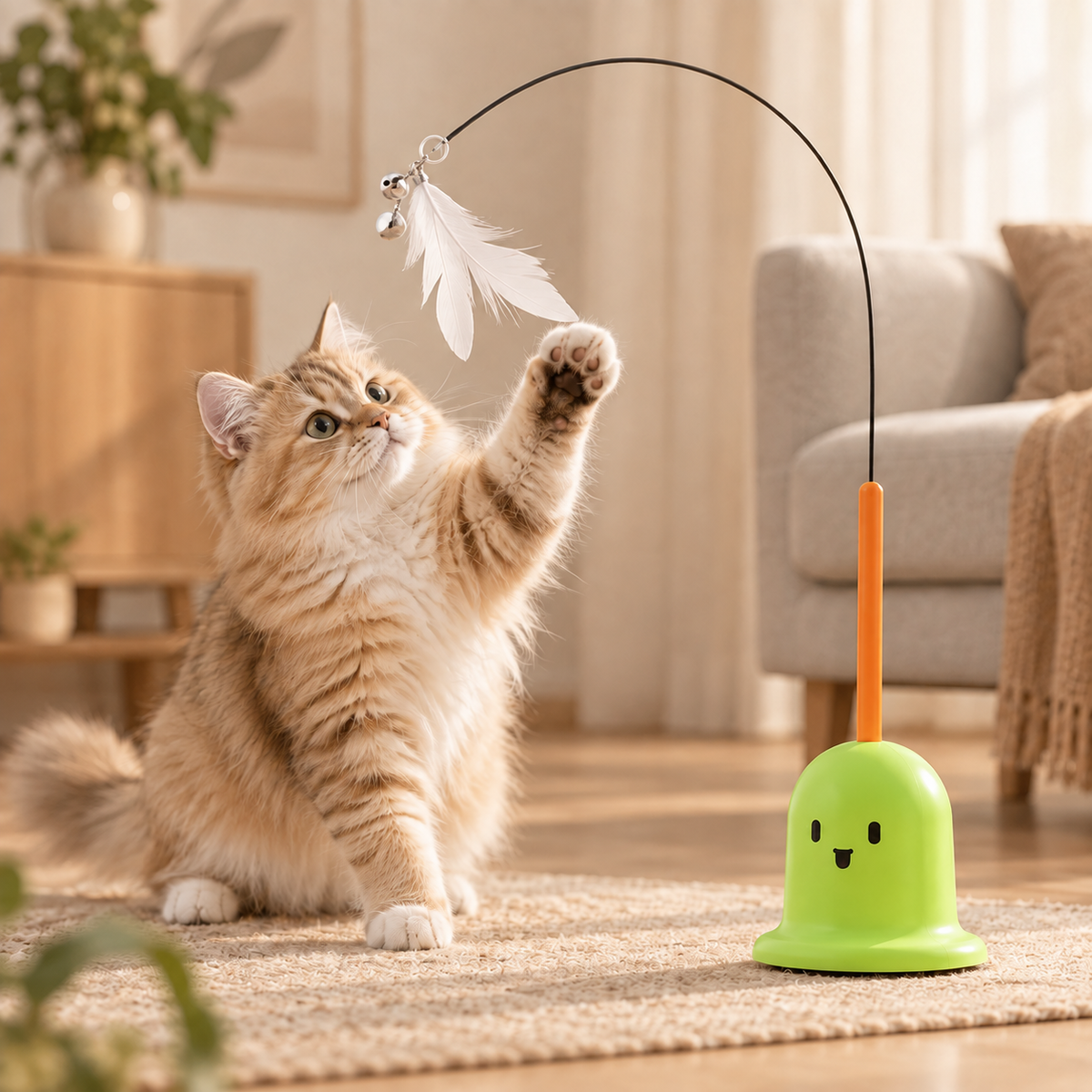 Jouet à plume pour chat - vue produit